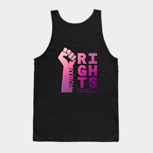 Human Rights Fist Up Illustration 01 Tank Top